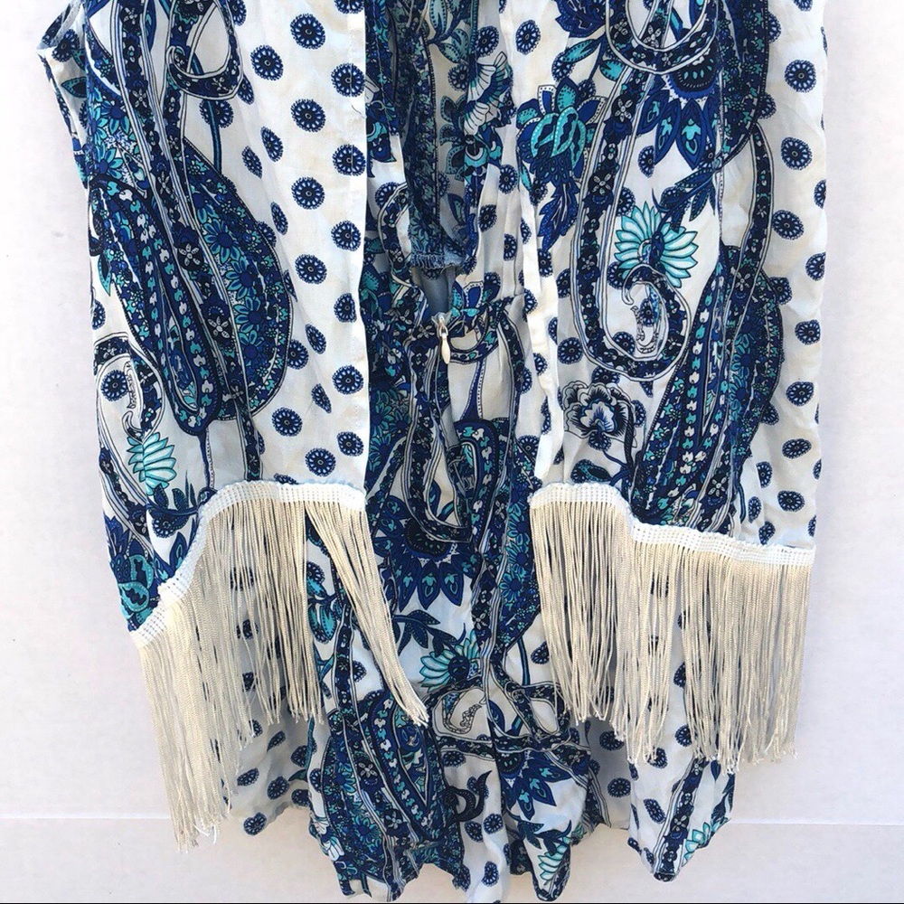 LF House Of Three Fringe Paisley floral romper - Picture 5 of 7